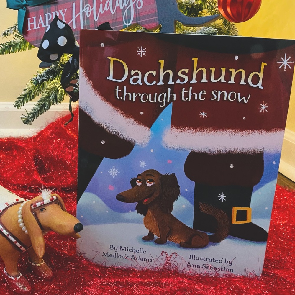 My latest children’s book, “Dachshund Through the Snow”, is a hardback pic book.